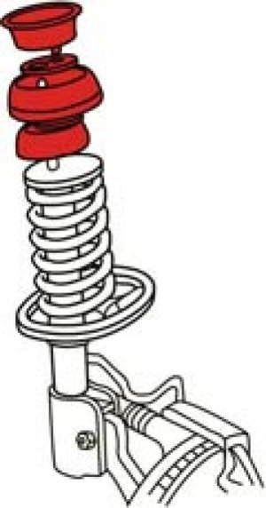 Volkswagen Golf Adjustable Strut Mount - Front - SPC Performance - Camber/Caster Adjustable - `99-`05